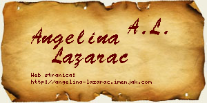 Angelina Lazarac vizit kartica